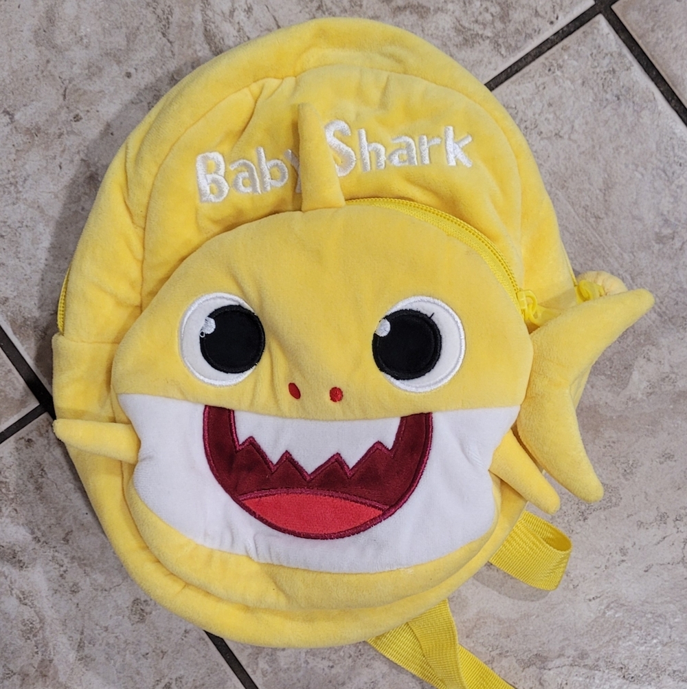 Yellow Baby Shark Backpack